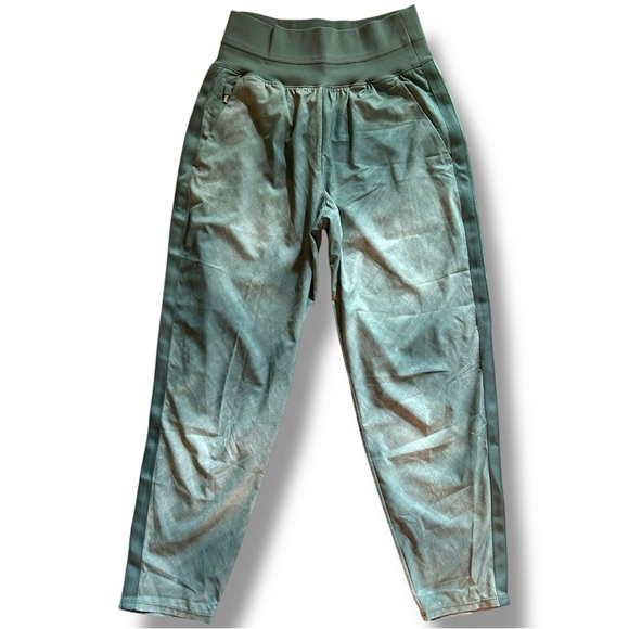 Athleta nolita slim tapered printed cropped pants size 2 seafoam green - Picture 2 of 13